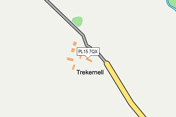PL15 7QX map - OS OpenMap – Local (Ordnance Survey)