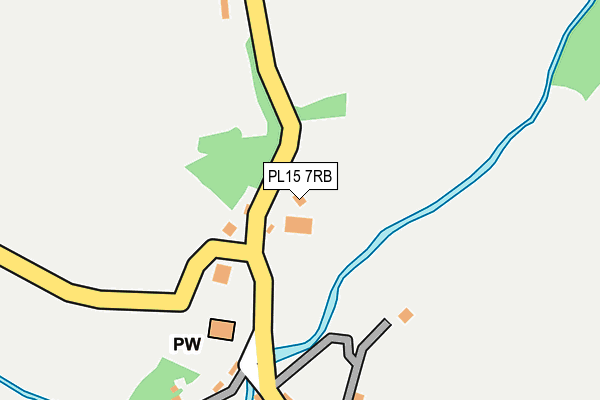 PL15 7RB map - OS OpenMap – Local (Ordnance Survey)