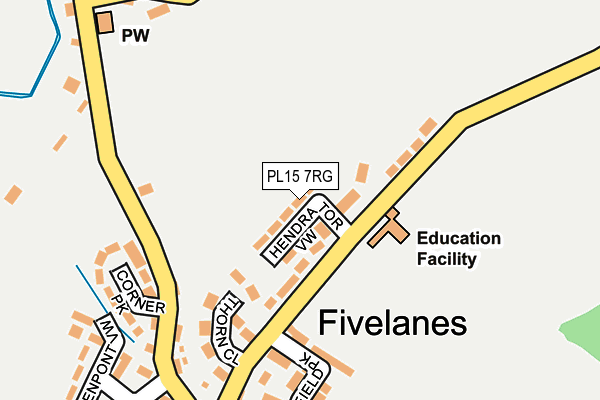 PL15 7RG map - OS OpenMap – Local (Ordnance Survey)