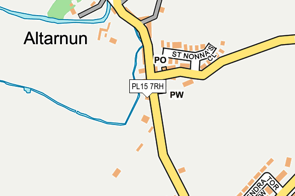 PL15 7RH map - OS OpenMap – Local (Ordnance Survey)