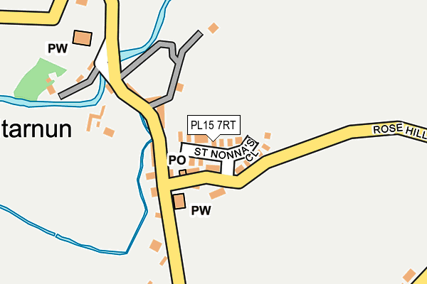 PL15 7RT map - OS OpenMap – Local (Ordnance Survey)