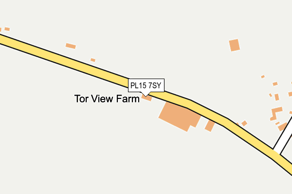 PL15 7SY map - OS OpenMap – Local (Ordnance Survey)