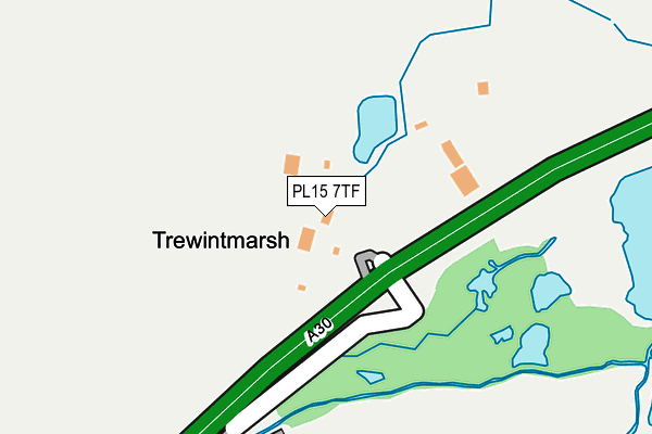 PL15 7TF map - OS OpenMap – Local (Ordnance Survey)