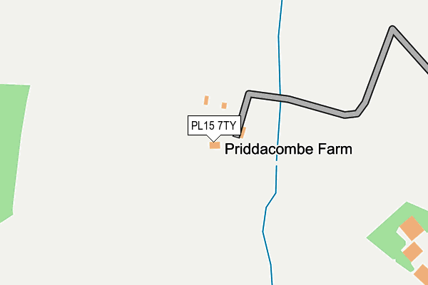 PL15 7TY map - OS OpenMap – Local (Ordnance Survey)