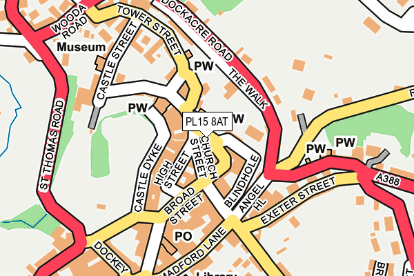 PL15 8AT map - OS OpenMap – Local (Ordnance Survey)