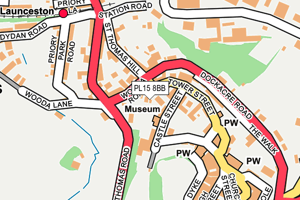 PL15 8BB map - OS OpenMap – Local (Ordnance Survey)