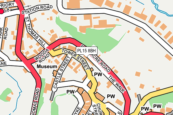 PL15 8BH map - OS OpenMap – Local (Ordnance Survey)