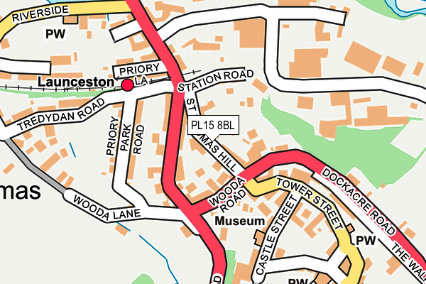 PL15 8BL map - OS OpenMap – Local (Ordnance Survey)