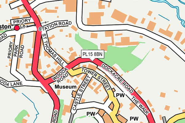 PL15 8BN map - OS OpenMap – Local (Ordnance Survey)