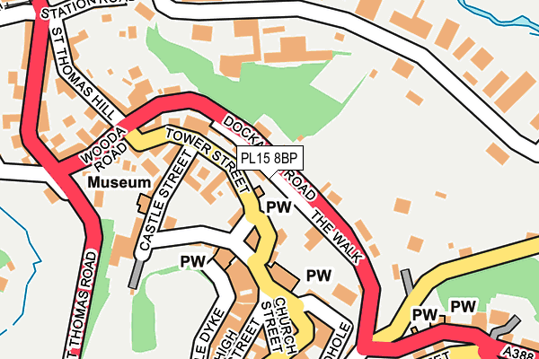 PL15 8BP map - OS OpenMap – Local (Ordnance Survey)