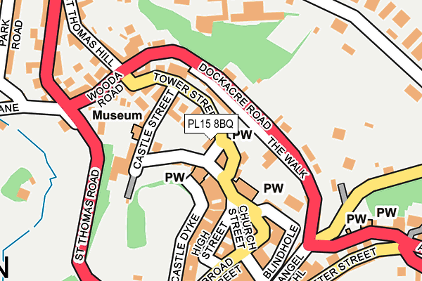 PL15 8BQ map - OS OpenMap – Local (Ordnance Survey)