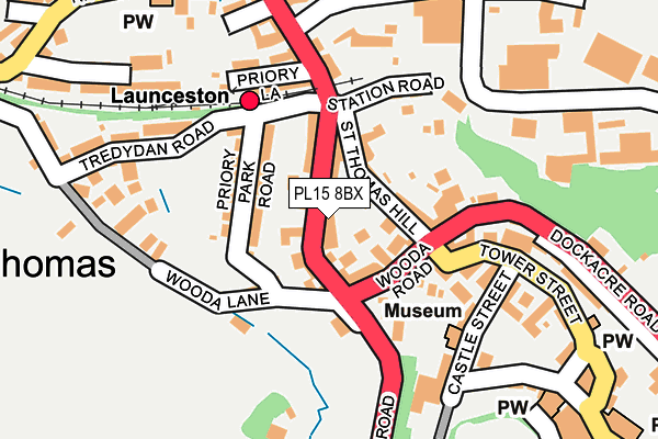 PL15 8BX map - OS OpenMap – Local (Ordnance Survey)