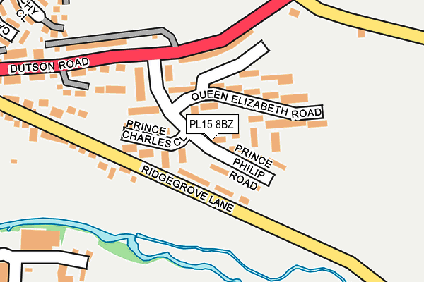 PL15 8BZ map - OS OpenMap – Local (Ordnance Survey)