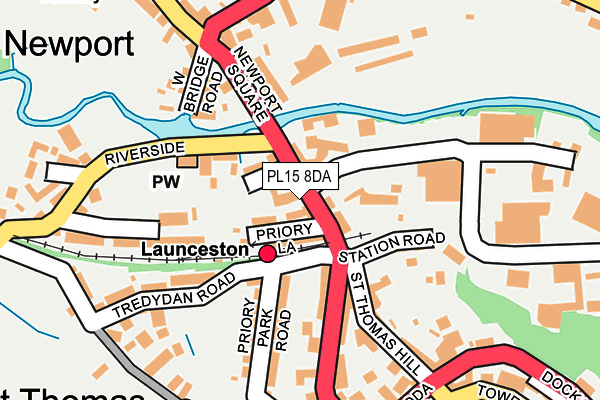 PL15 8DA map - OS OpenMap – Local (Ordnance Survey)