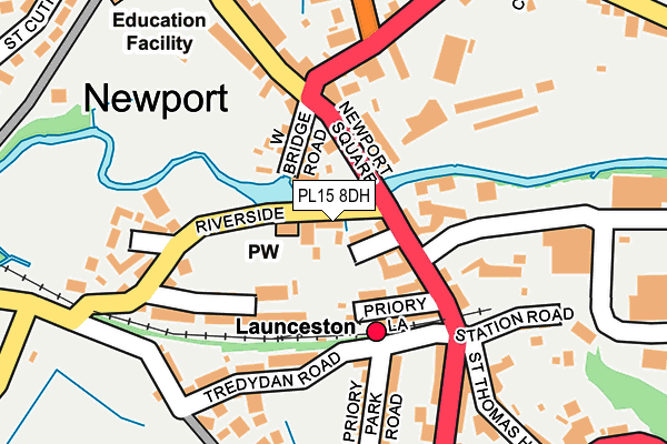 PL15 8DH map - OS OpenMap – Local (Ordnance Survey)