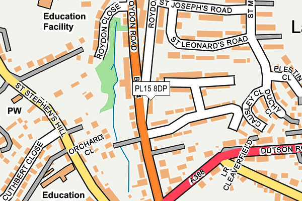 PL15 8DP map - OS OpenMap – Local (Ordnance Survey)