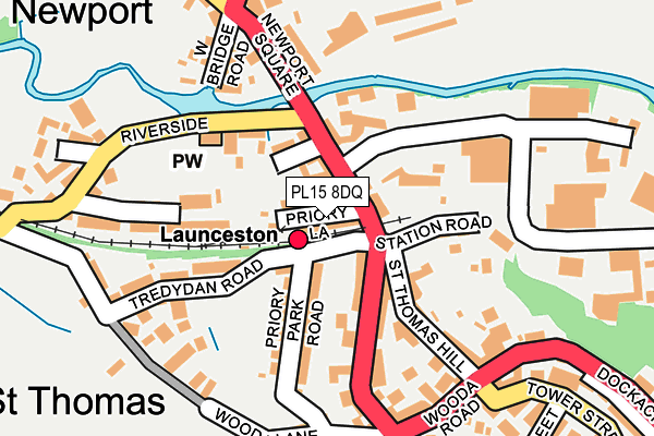 PL15 8DQ map - OS OpenMap – Local (Ordnance Survey)