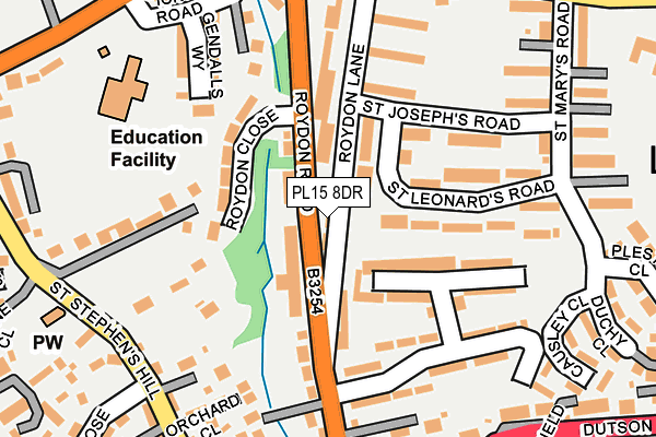 PL15 8DR map - OS OpenMap – Local (Ordnance Survey)