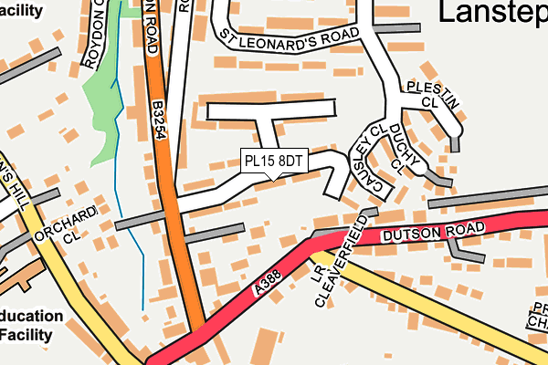 PL15 8DT map - OS OpenMap – Local (Ordnance Survey)