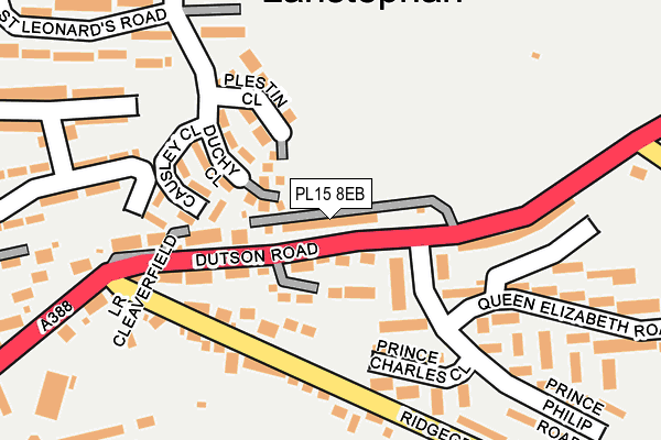 PL15 8EB map - OS OpenMap – Local (Ordnance Survey)