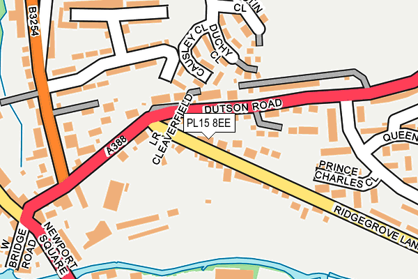 PL15 8EE map - OS OpenMap – Local (Ordnance Survey)