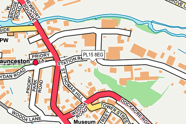 PL15 8EG map - OS OpenMap – Local (Ordnance Survey)