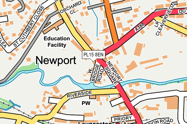 PL15 8EN map - OS OpenMap – Local (Ordnance Survey)