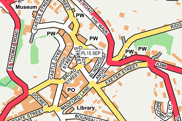 PL15 8EP map - OS OpenMap – Local (Ordnance Survey)