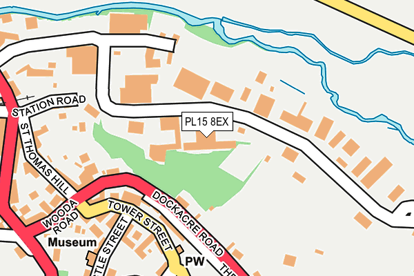 PL15 8EX map - OS OpenMap – Local (Ordnance Survey)