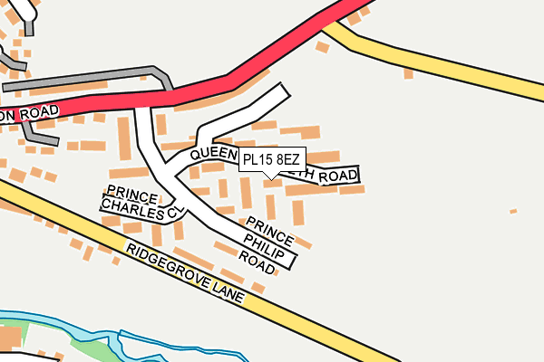 PL15 8EZ map - OS OpenMap – Local (Ordnance Survey)