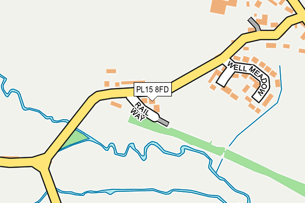 PL15 8FD map - OS OpenMap – Local (Ordnance Survey)