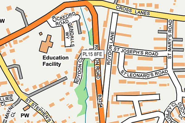 PL15 8FE map - OS OpenMap – Local (Ordnance Survey)