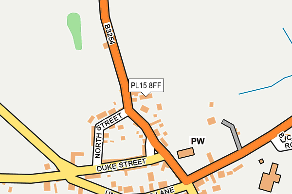 PL15 8FF map - OS OpenMap – Local (Ordnance Survey)