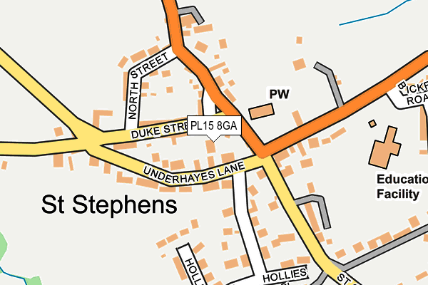 PL15 8GA map - OS OpenMap – Local (Ordnance Survey)