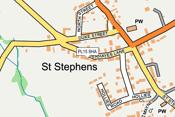 PL15 8HA map - OS OpenMap – Local (Ordnance Survey)