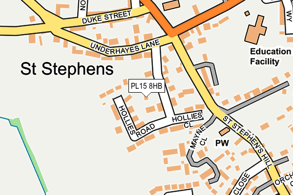 PL15 8HB map - OS OpenMap – Local (Ordnance Survey)