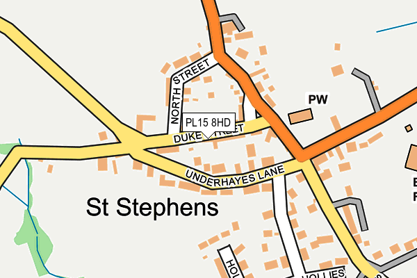 PL15 8HD map - OS OpenMap – Local (Ordnance Survey)