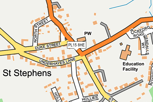 PL15 8HE map - OS OpenMap – Local (Ordnance Survey)