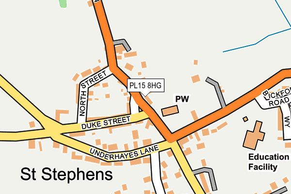 PL15 8HG map - OS OpenMap – Local (Ordnance Survey)