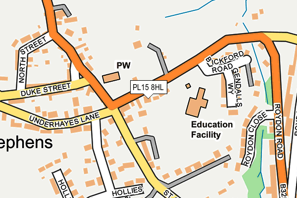 PL15 8HL map - OS OpenMap – Local (Ordnance Survey)