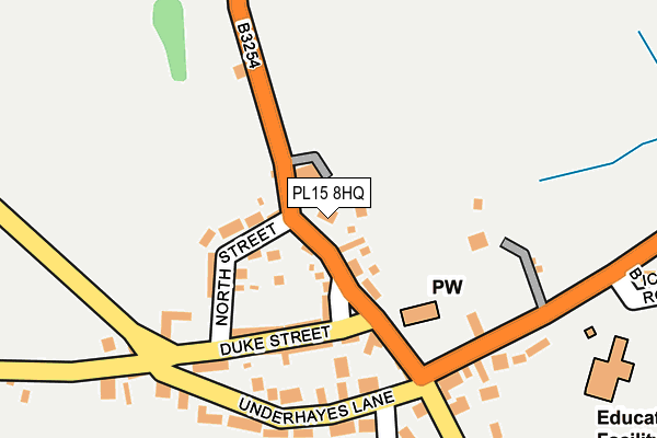 PL15 8HQ map - OS OpenMap – Local (Ordnance Survey)