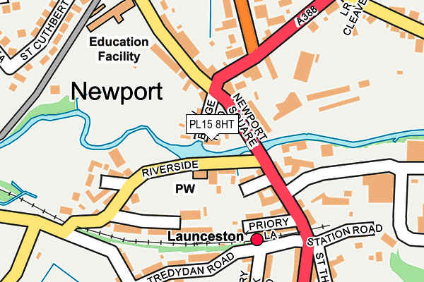 PL15 8HT map - OS OpenMap – Local (Ordnance Survey)