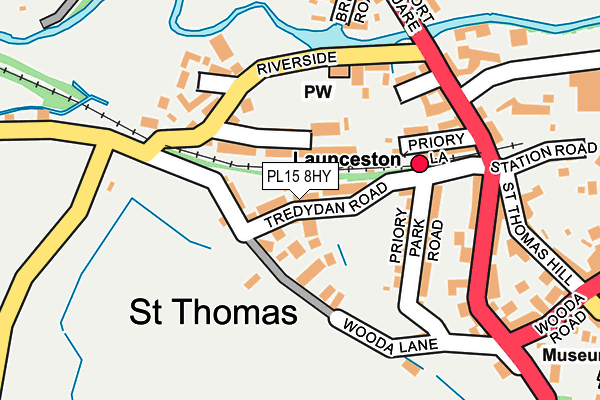 PL15 8HY map - OS OpenMap – Local (Ordnance Survey)