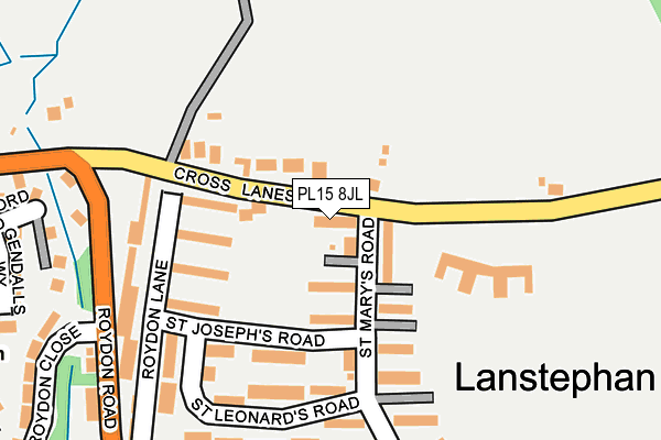 PL15 8JL map - OS OpenMap – Local (Ordnance Survey)