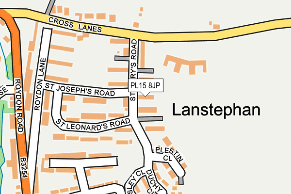 PL15 8JP map - OS OpenMap – Local (Ordnance Survey)