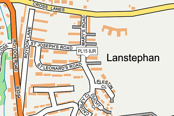 PL15 8JR map - OS OpenMap – Local (Ordnance Survey)