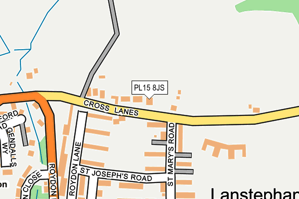 PL15 8JS map - OS OpenMap – Local (Ordnance Survey)