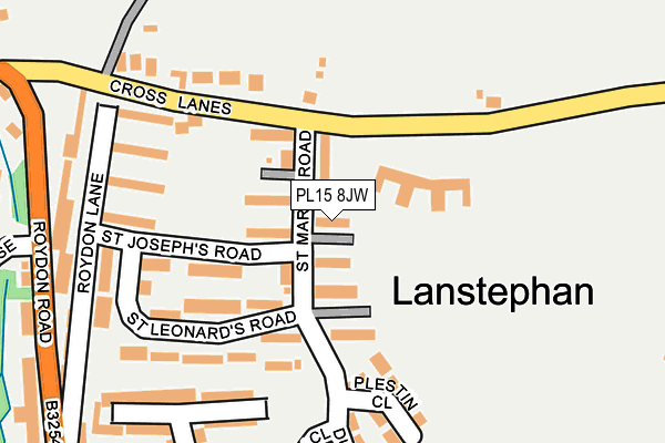 PL15 8JW map - OS OpenMap – Local (Ordnance Survey)