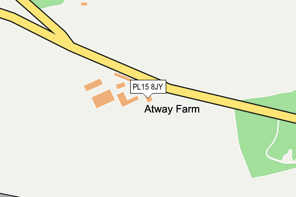 PL15 8JY map - OS OpenMap – Local (Ordnance Survey)