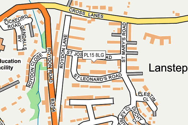 PL15 8LG map - OS OpenMap – Local (Ordnance Survey)